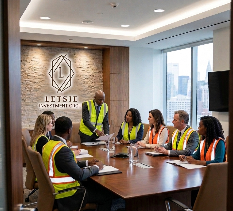 Letsie Investment Group team in consultation